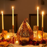 House Of Anantaa Artefact Gold Aurum Pumpkin Large (Gold) - Decorative Accent