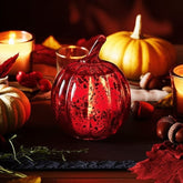 House Of Anantaa Artefact Red Ruby Pumpkin (Small) - Decorative Accent