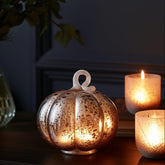 House Of Anantaa Artefact Silver Moon Pumpkin - Decorative Accent