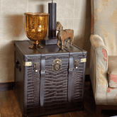 House Of Anantaa Furniture Brown Milano Trunk Side Table