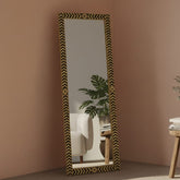 House Of Anantaa Furniture yellow/Black Sphinx Mirror