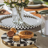 House Of Anantaa Platter & Bowl Black/White Kenya Platter