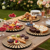 House Of Anantaa Platter & Bowl Yellow/Black Moana Serving Platter