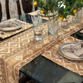 House Of Anantaa Runner Gold Chevron Table Mat