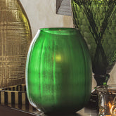House Of Anantaa Vase & Candle Holder Green Enchanted Candle Holder & Vase (Green)