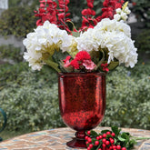 House Of Anantaa Vase & Candle Holder Red Shamadan (Red)