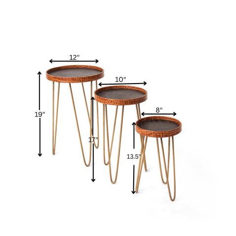 Byzantine Nesting Table- Set of 3
