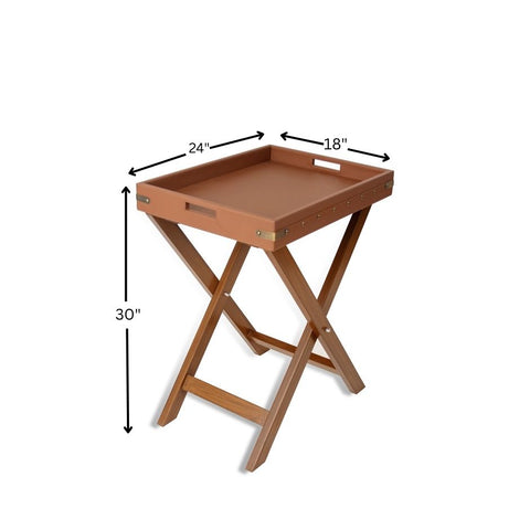 Luxembourg Butler Tray Table (Tan)