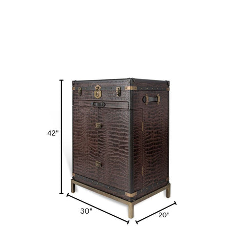 Milano Trunk Bar - Handcrafted Italian Luxury Bar Cabinet
