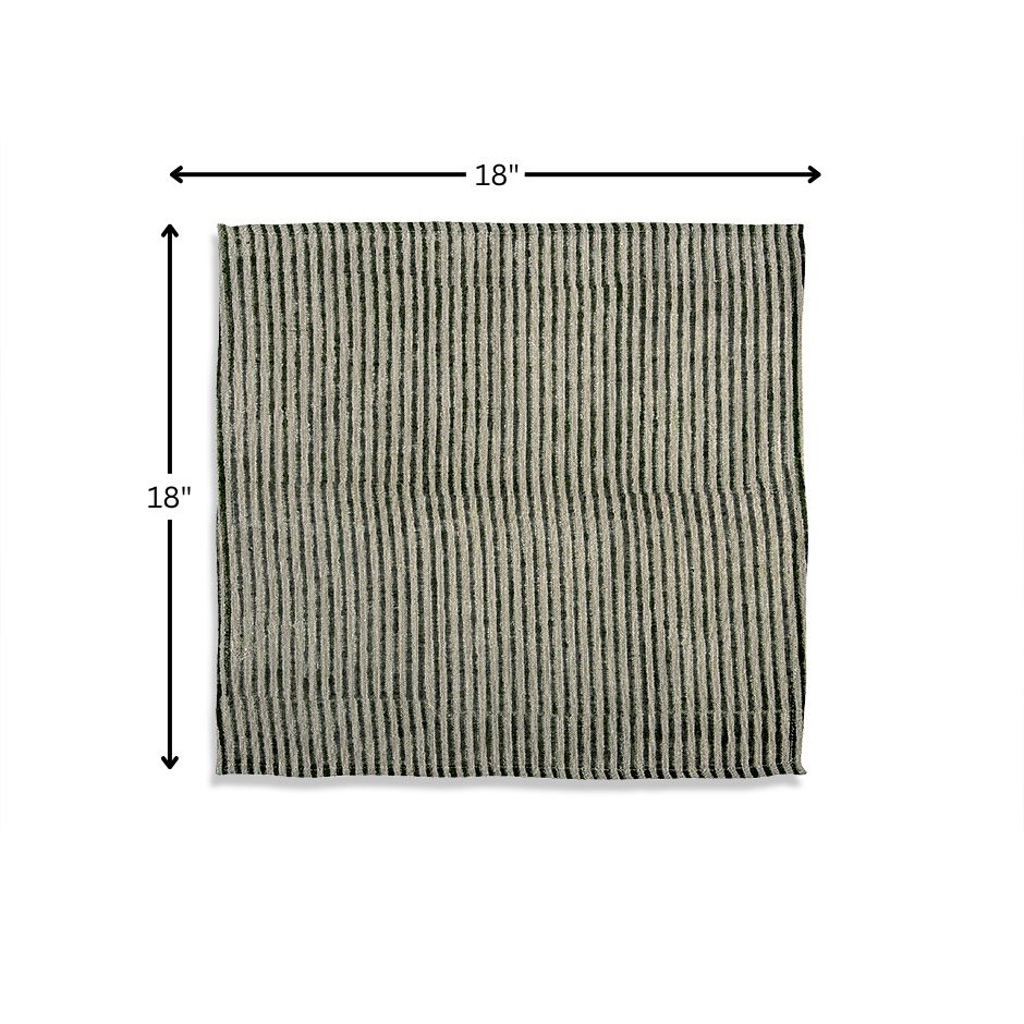 Green Stripes Napkin