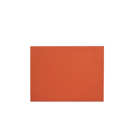 Reversible Leatherette Table Mat - (Brown/Orange)