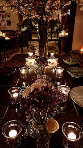 Falling Leora Votive Candle Holder & Vase