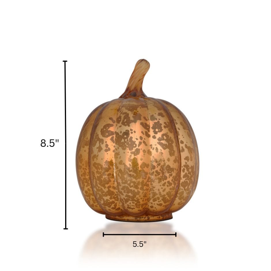 House Of Anantaa Artefact Gold Aurum Pumpkin Small (Gold) - Decorative Accent