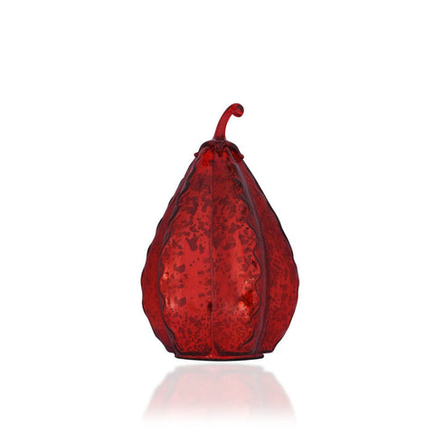 House Of Anantaa Artefact Red Ruby Pumpkin Large (Red) - Decorative Accent