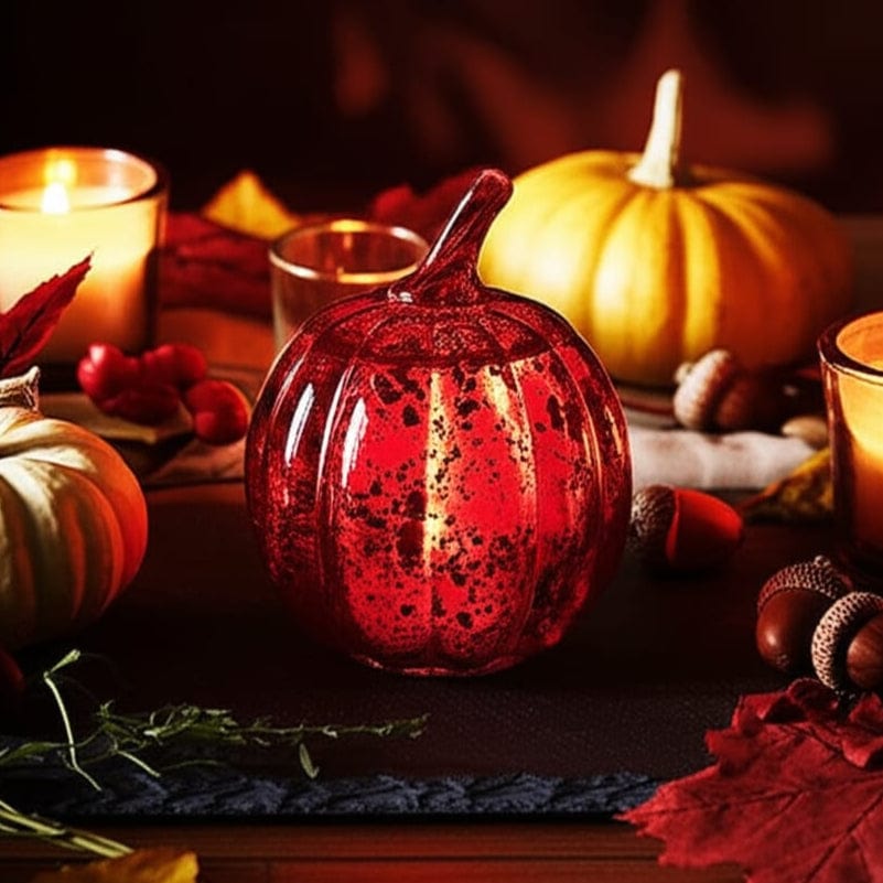 House Of Anantaa Artefact Red Ruby Pumpkin (Small) - Decorative Accent