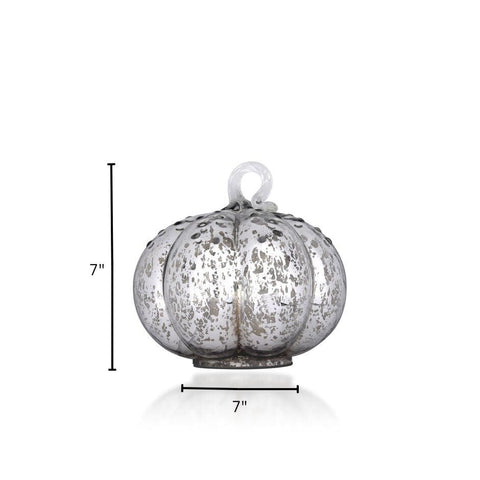 House Of Anantaa Artefact Silver Moon Pumpkin - Decorative Accent