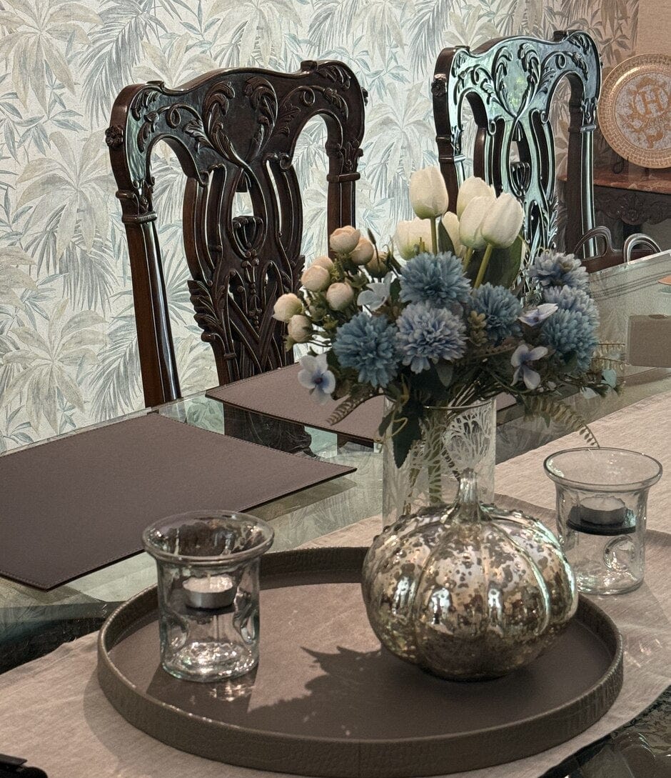 House Of Anantaa Artefact Silver Moon Pumpkin - Decorative Accent