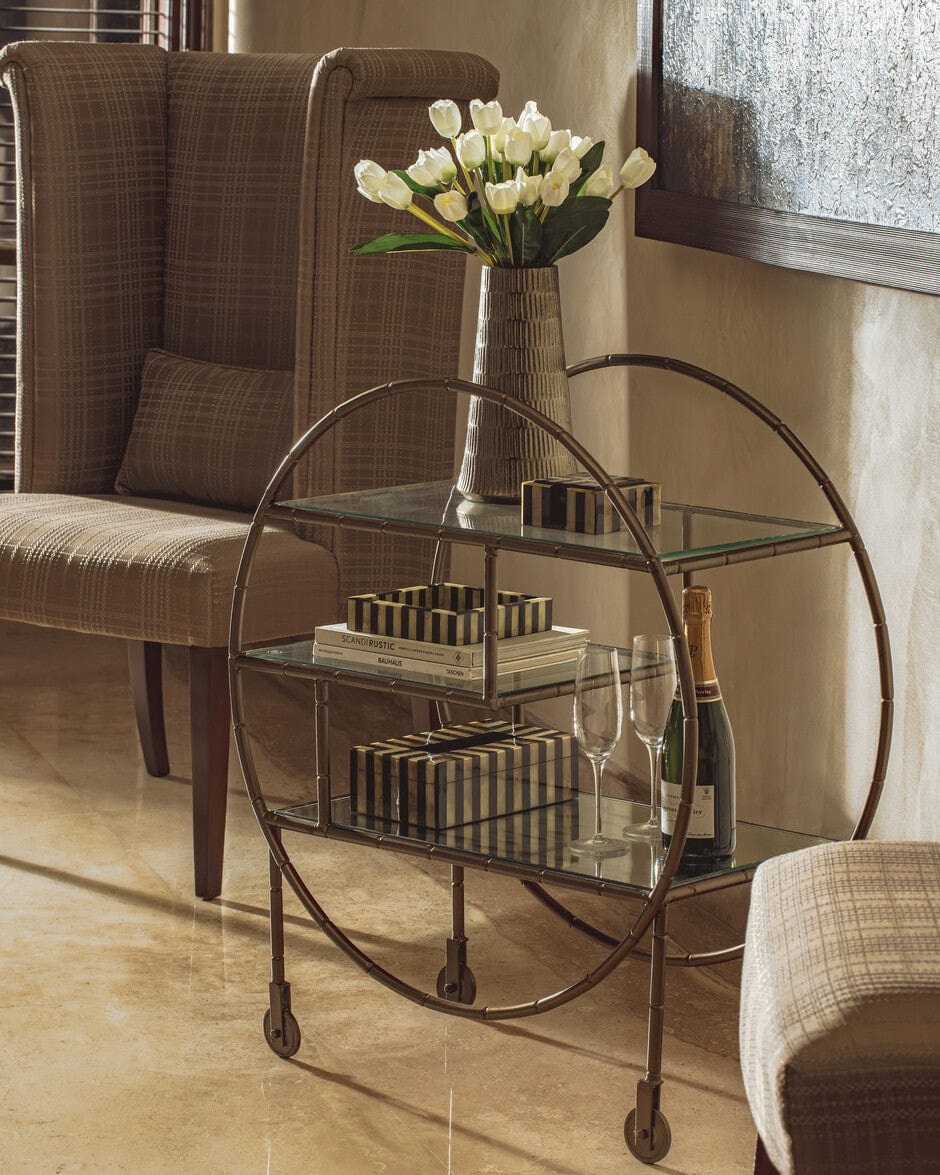 House Of Anantaa Bar Gold Theia Bar Trolley