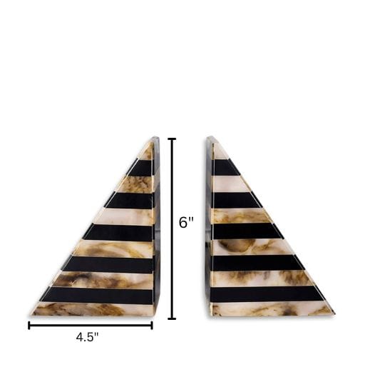 House Of Anantaa Black/Cream/Brown Anunaki Bookends (Set of 2)