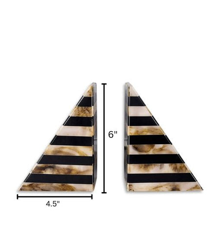 House Of Anantaa Black/Cream/Brown Anunaki Bookends (Set of 2)