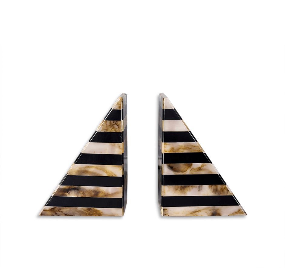 House Of Anantaa Black/Cream/Brown Anunaki Bookends (Set of 2)