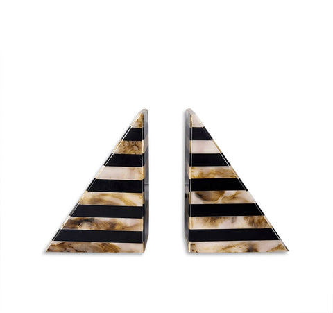 House Of Anantaa Black/Cream/Brown Anunaki Bookends (Set of 2)