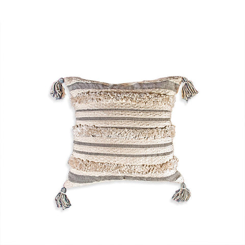 House Of Anantaa Cushion Beige/Grey Syrah Cushion Cover