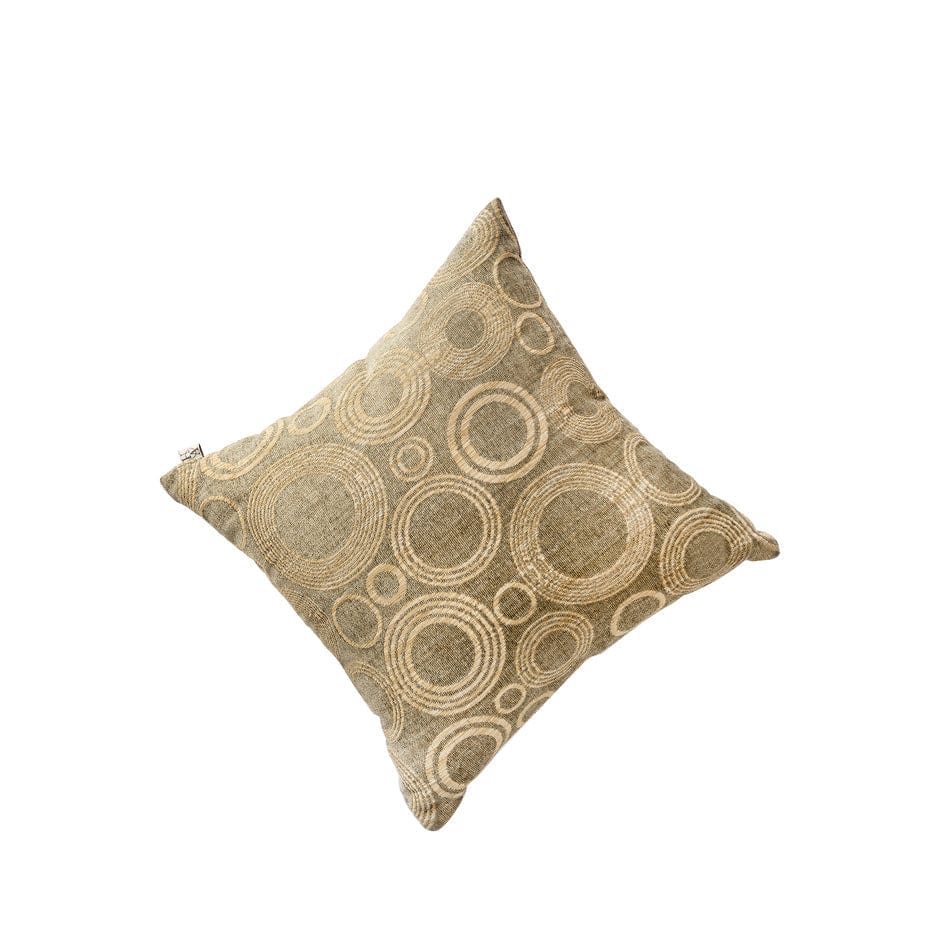 House Of Anantaa Cushion Beige/Khaki/Golden Rings of Saturn Cushion Cover