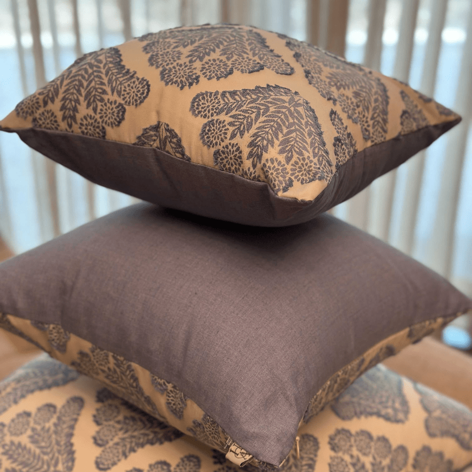 House Of Anantaa Cushion Blue Cauliflower Cushion Cover