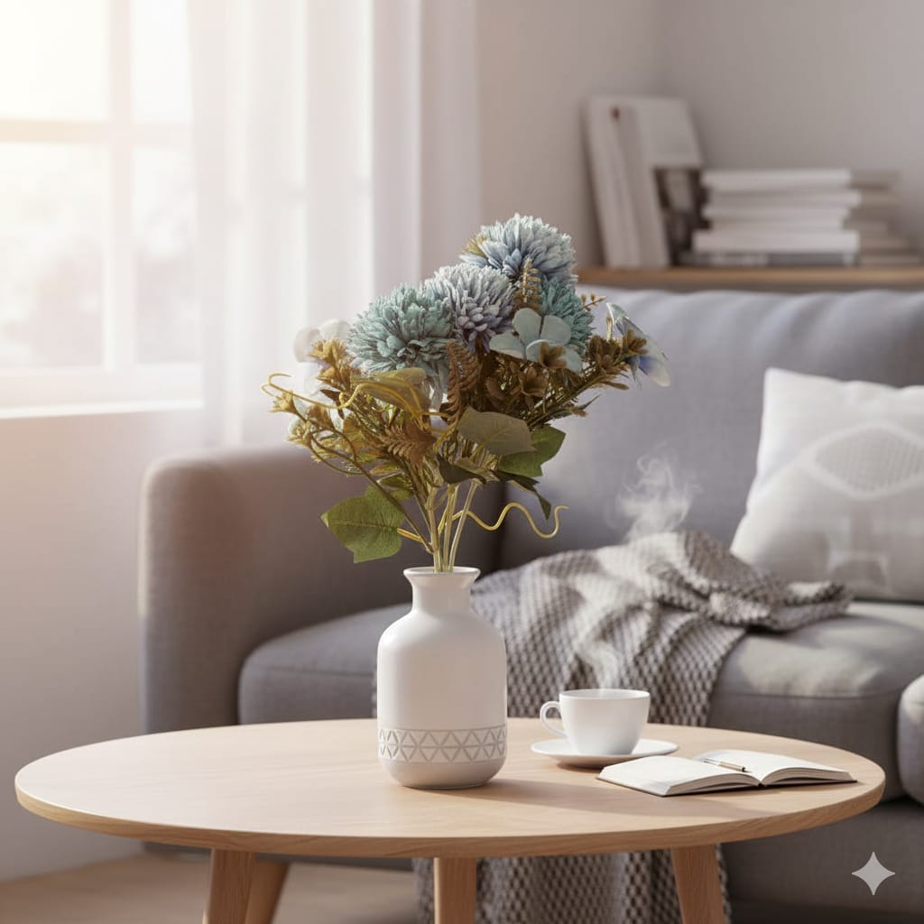 House Of Anantaa Flower Blue Ballum Flower - Blue