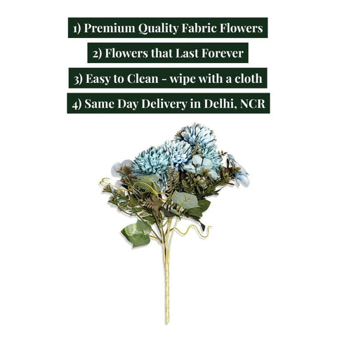 House Of Anantaa Flower Blue Ballum Flower - Blue