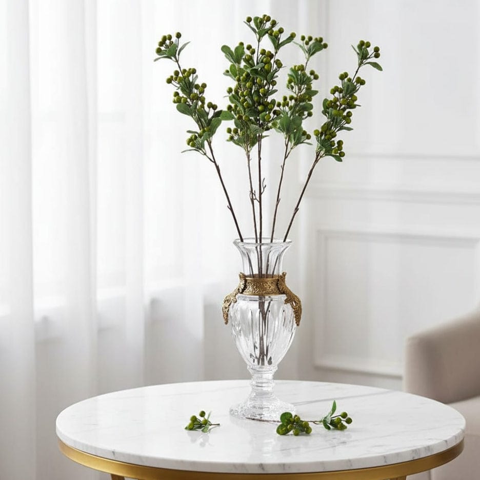 House Of Anantaa Flower Green Cherry Flower- Long (Green)