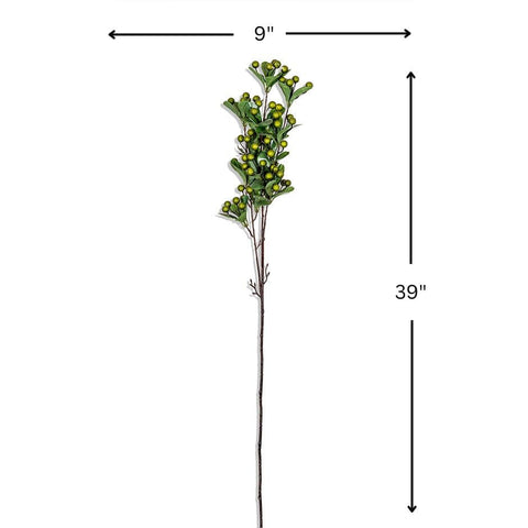 House Of Anantaa Flower Green Cherry Flower- Long (Green)