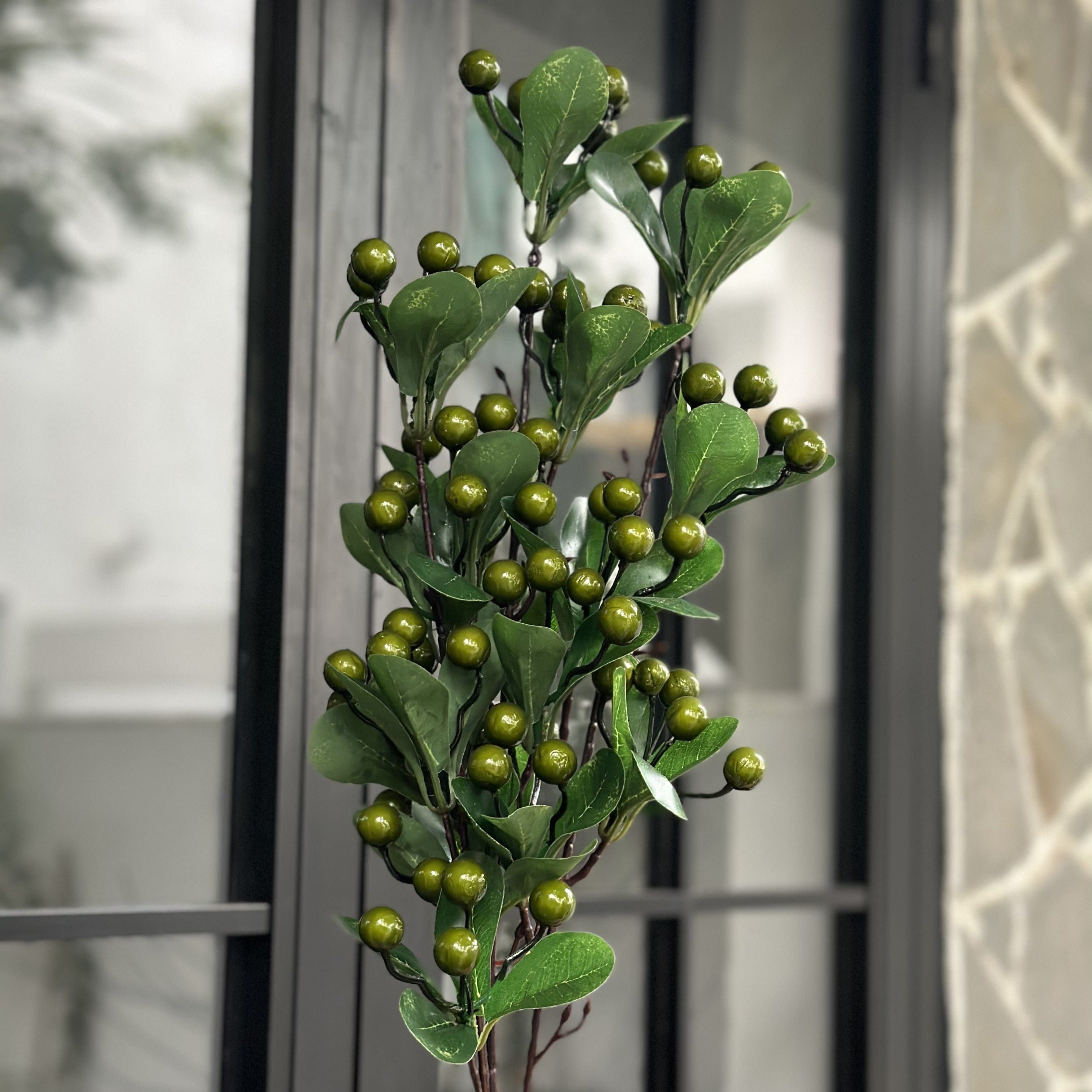 House Of Anantaa Flower Green Cherry Flower- Long (Green)