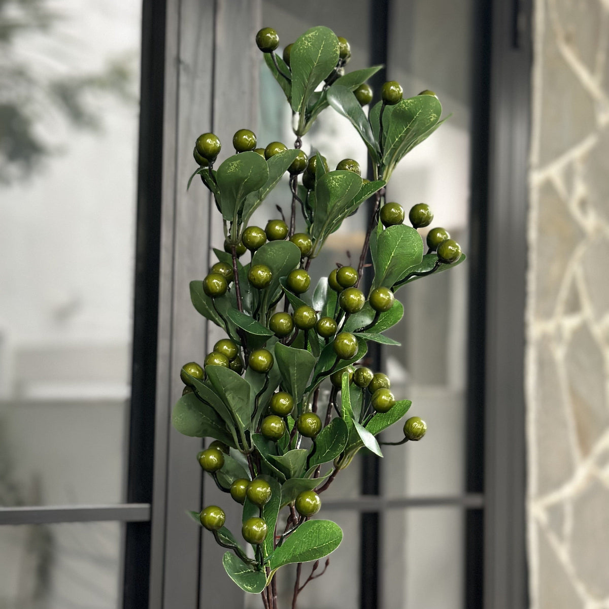 House Of Anantaa Flower Green Cherry Flower- Long (Green)