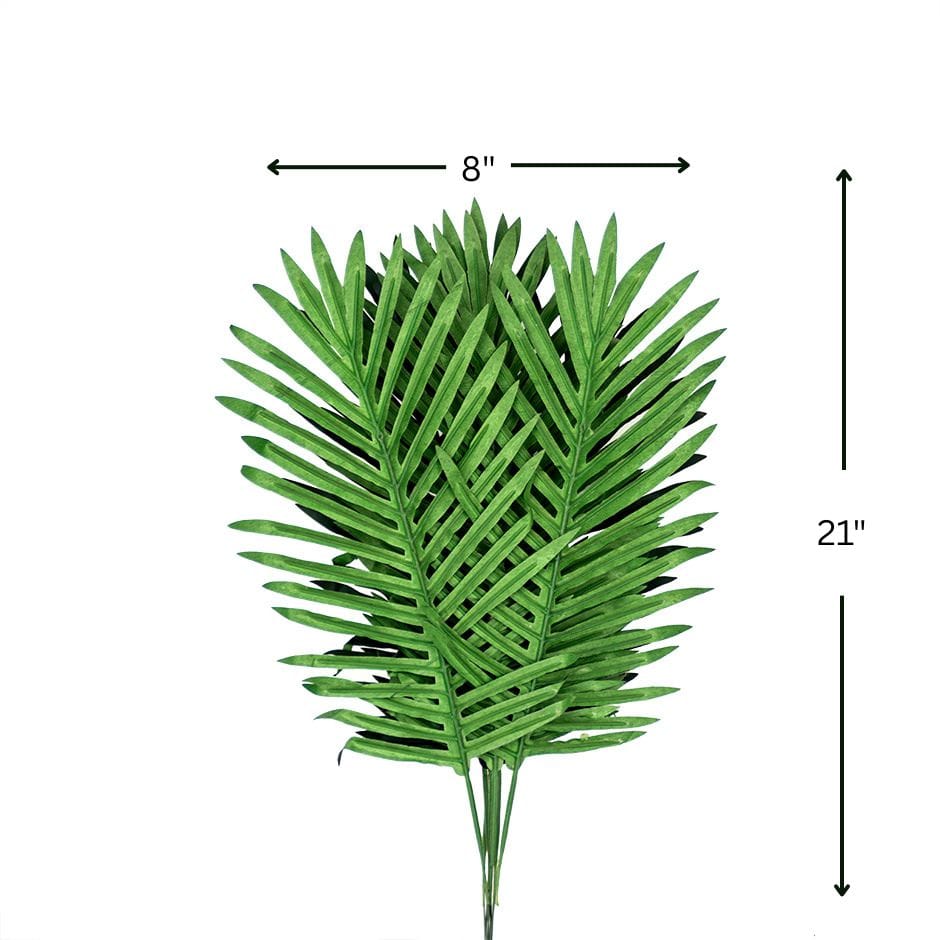 House Of Anantaa Flower Green Palm Leaf