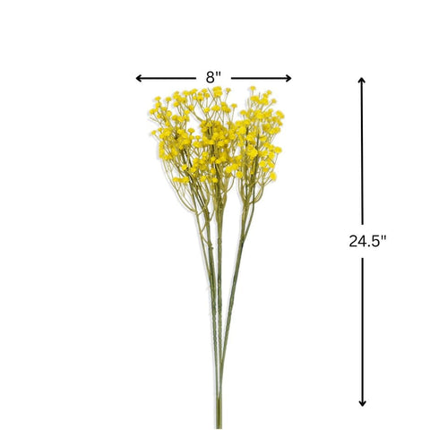 House Of Anantaa Flower Green Zipso Flower - Yellow