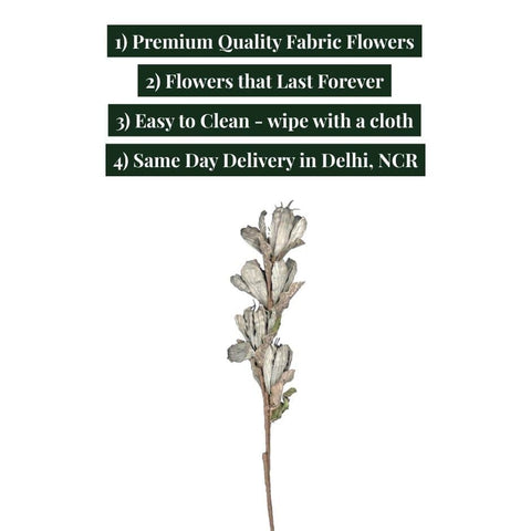 House Of Anantaa Flower Grey Bird Flower