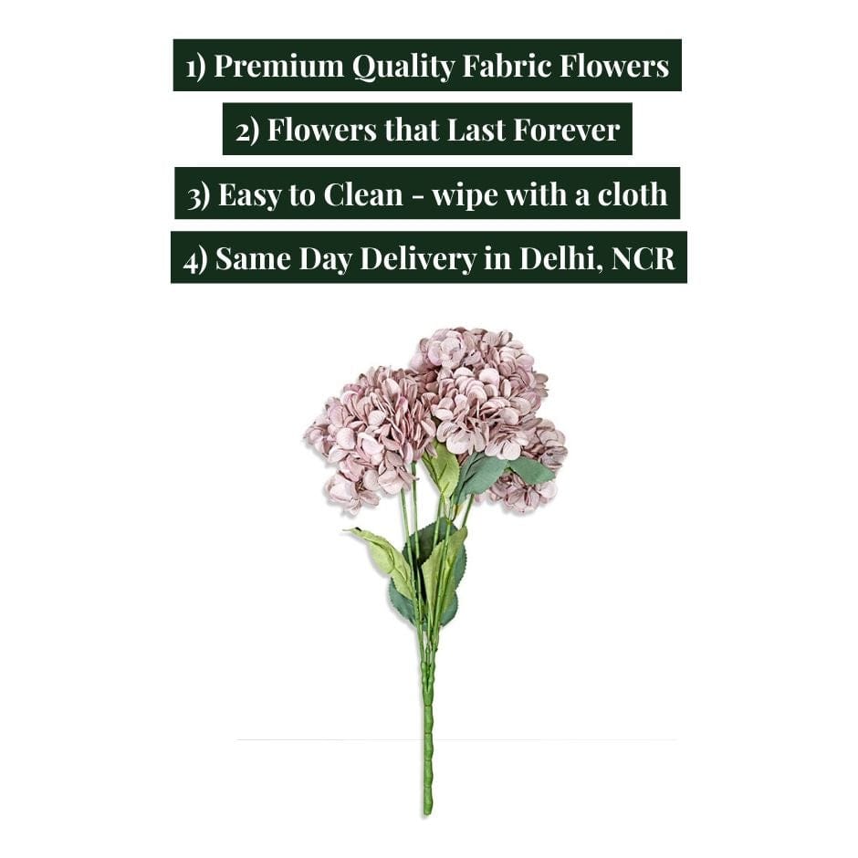 House Of Anantaa Flower Lavender Hydrangea Flower (Lavender)