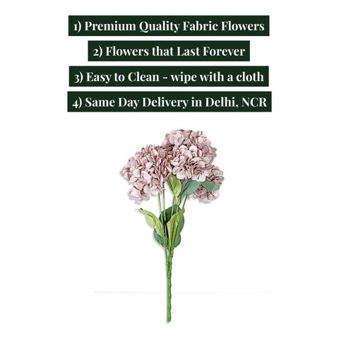 House Of Anantaa Flower Lavender Hydrangea Flower (Lavender)