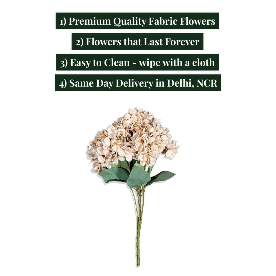 House Of Anantaa Flower Peach Hydrangea Flower (Peach)