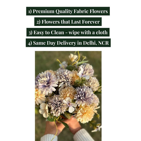 House Of Anantaa Flower Peach & lavender Ballum Flower - Peach & Lavender