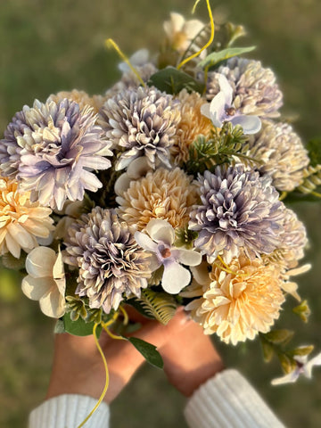 House Of Anantaa Flower Peach & lavender Ballum Flower - Peach & Lavender