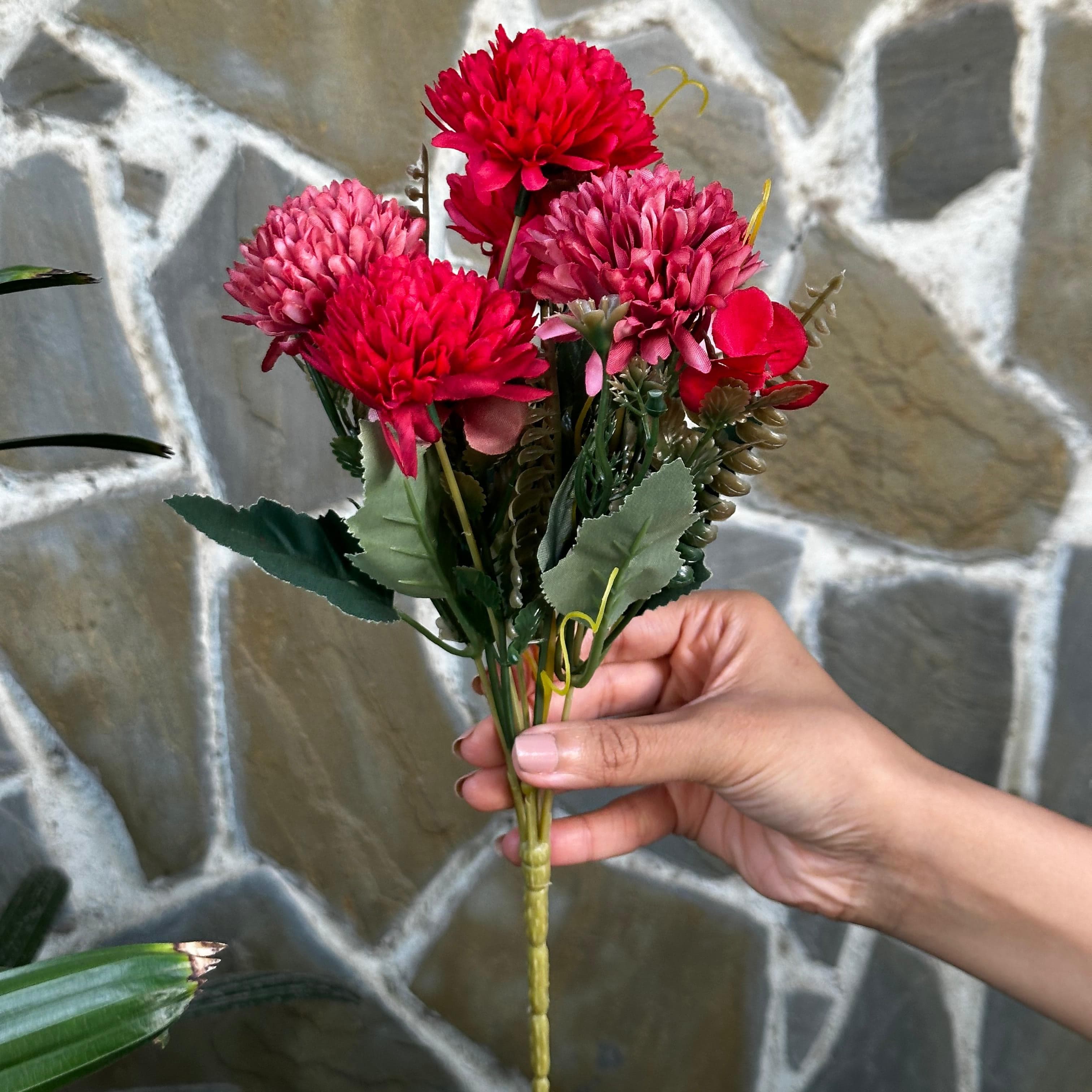 House Of Anantaa Flower Pink & Red Ballum Flower - Pink & Red