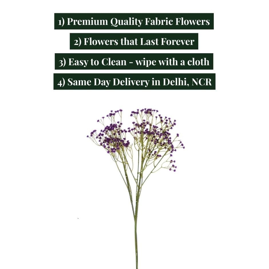 House Of Anantaa Flower Purple Zipso Flower - Purple