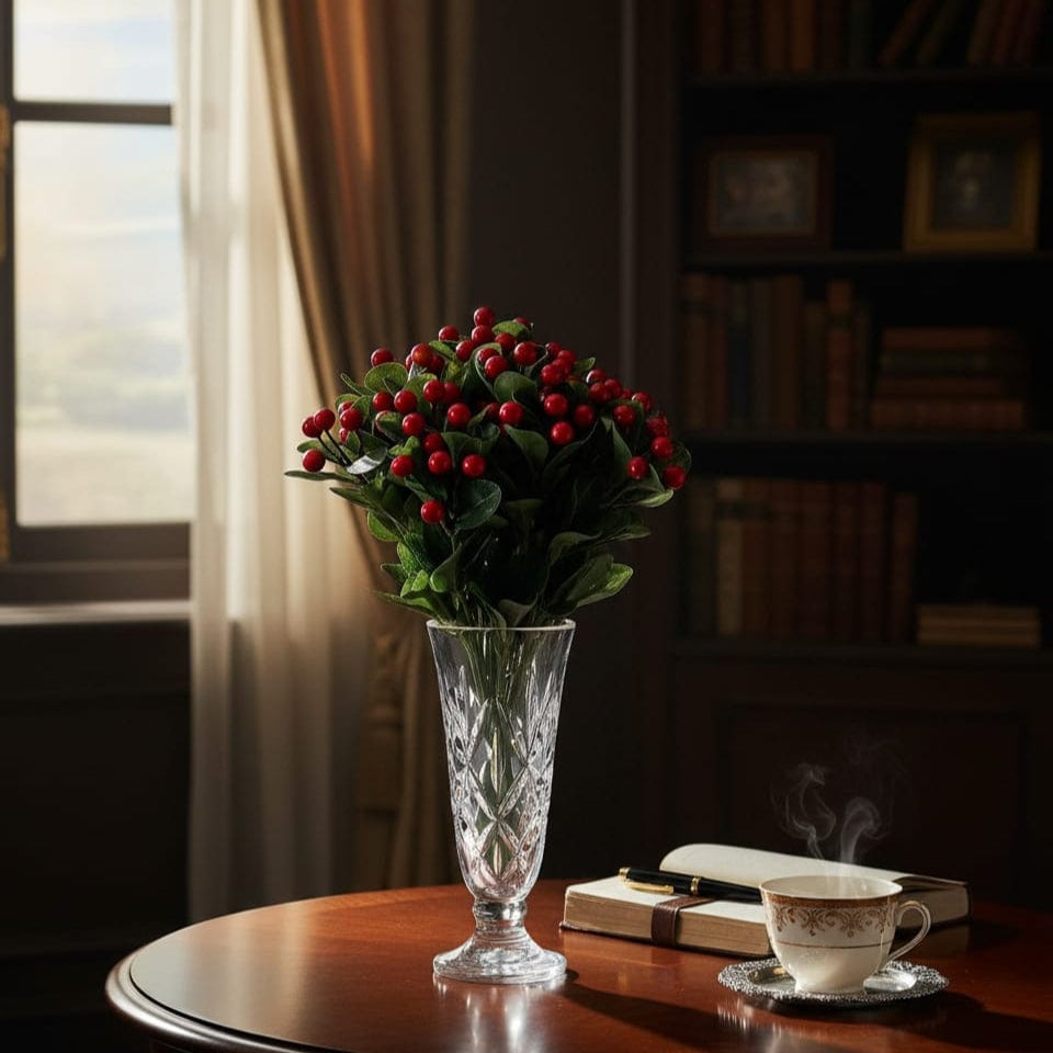 House Of Anantaa Flower Red Cherry Flower-Small