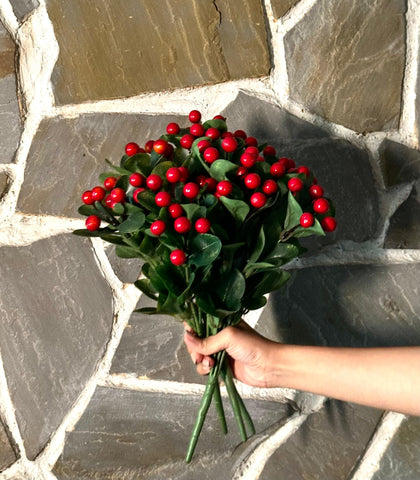 House Of Anantaa Flower Red Cherry Flower-Small