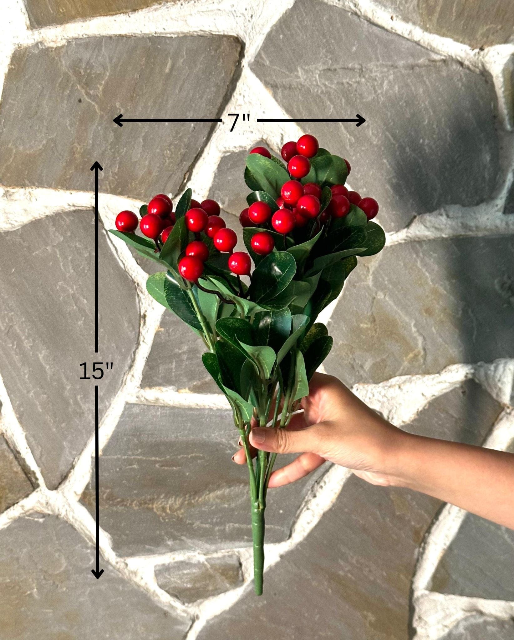 House Of Anantaa Flower Red Cherry Flower-Small