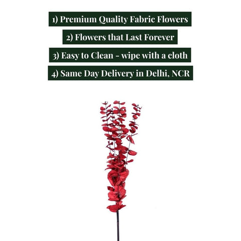 House Of Anantaa Flower Red Eucalyptus Flower (Red)