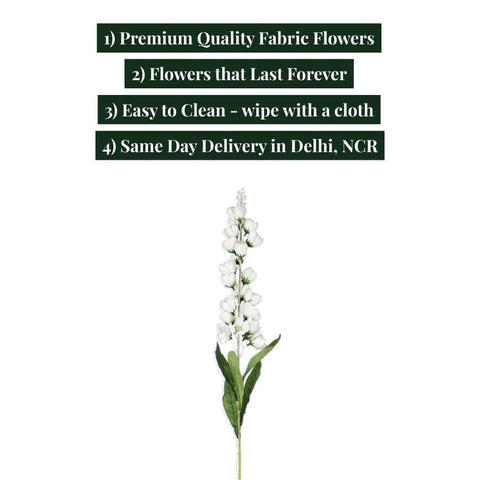 House Of Anantaa Flower White Bud Flower - White